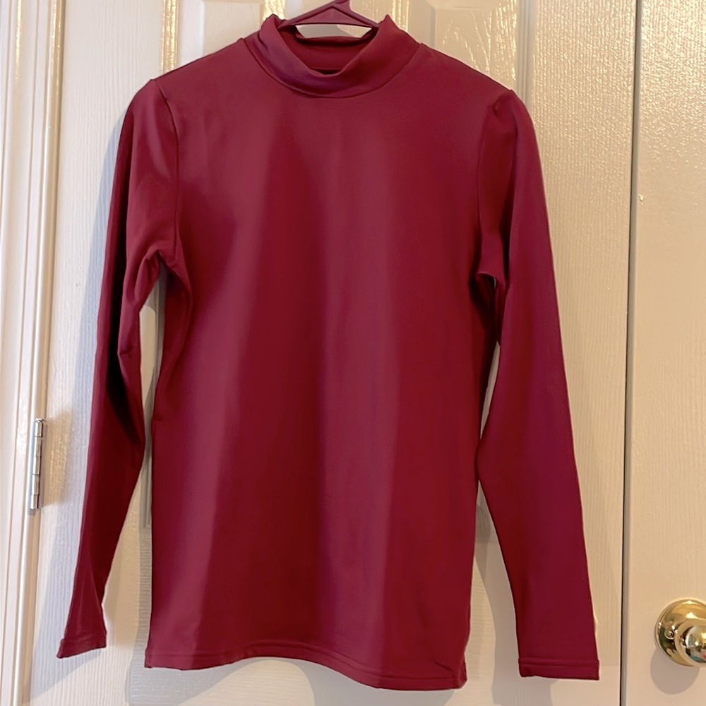 CL Convallaira Red Women Thermal Underwear Top, Soft and Warm Underwear Pajama
